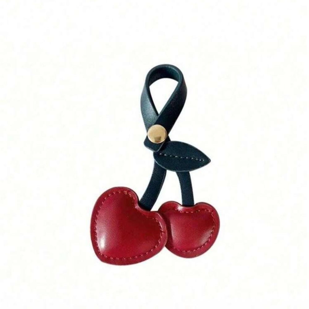 Cherry Red Heart Keychain - Picture 5 of 5